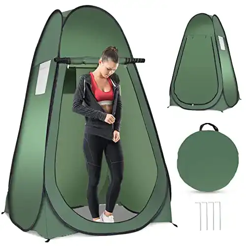 Duschzelt Costway Pop-up Toilettenzelt und Umkleidezelt