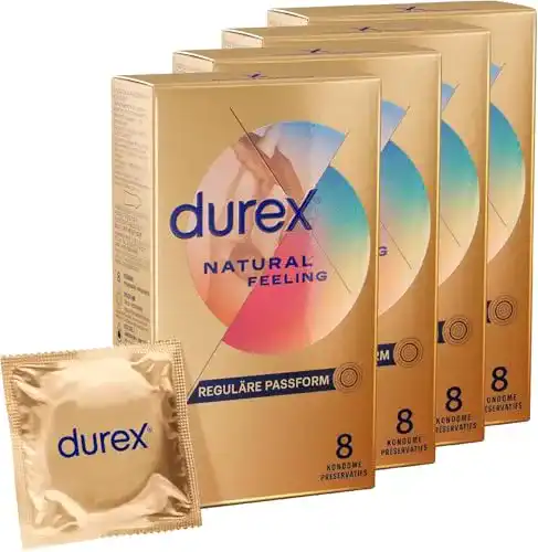Latexfreie Durex Natural Feeling Kondome für allergiefreie Intimität