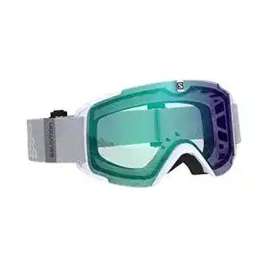 Salomon Xview Photo Unisex-Skibrille in Weiß mit photochromer Scheibe