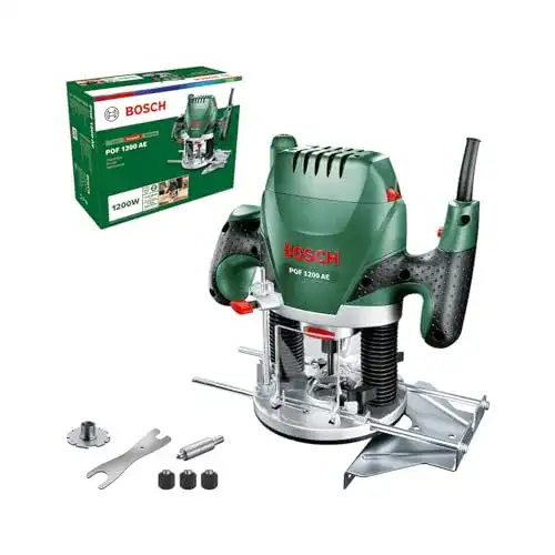 Bosch Oberfräse POF 1200 AE mit 1200 W Motor für Holzarbeiten