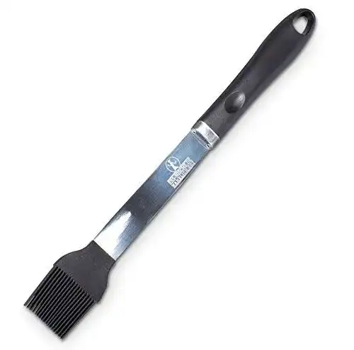 Grillpinsel Ess-Nische Hitzebeständig BBQ Pinsel XXL aus Edelstahl und Silikon