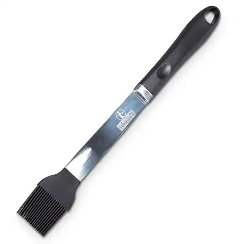 Grillpinsel Ess-Nische Hitzebeständig BBQ Pinsel XXL aus Edelstahl und Silikon