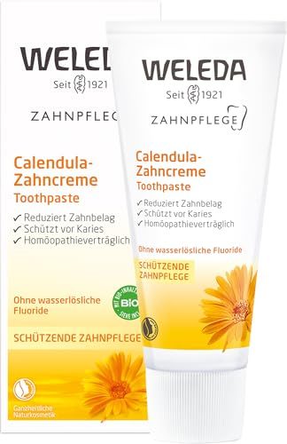 Zahnpasta ohne Fluorid von Weleda – Bio Calendula Zahncreme