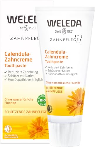 Zahnpasta ohne Fluorid von Weleda – Bio Calendula Zahncreme