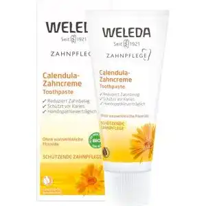 Weleda Bio Calendula Zahncreme ohne Menthol zur Kariesprophylaxe