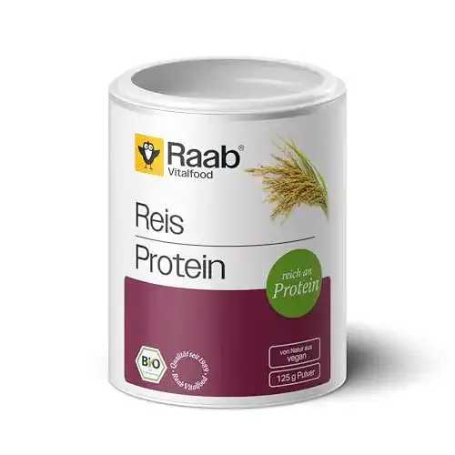 Reisprotein Pulver Bio von Raab Vitalfood mit 80 % pflanzlichem Eiweiß
