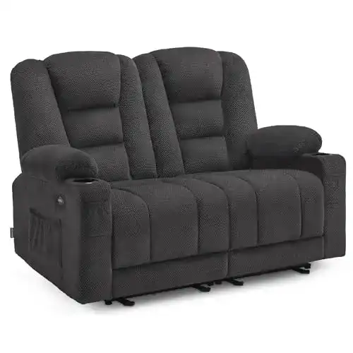 Relaxsofa M MCombo Elektrisch 2er Sitzer mit Schlaffunktion und USB