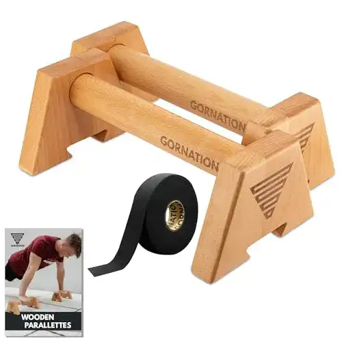 Parallettes Gornation Wooden für Liegestütze und Fitness Training