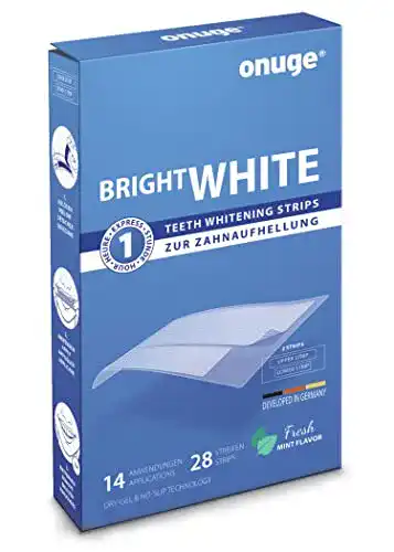 Zahnaufheller Onuge Bright White Teeth Whitening Strips zur Zahnaufhellung