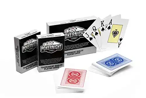 Pokerkarten Set für Spielabende 2 Decks aus 100% Plastik