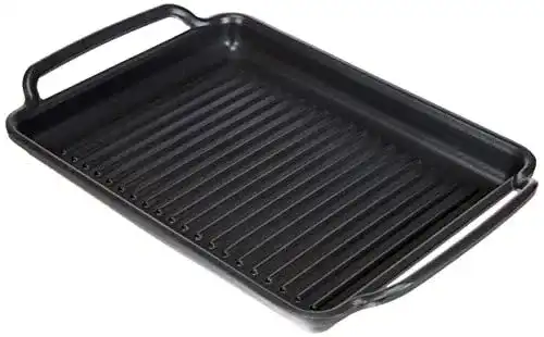 Grillplatte Monix Solid+, 40 cm aus Aluminiumguss mit Streifenoptik
