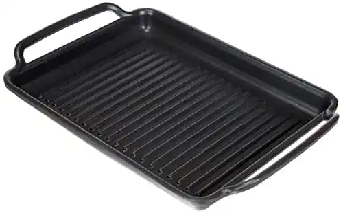 Grillplatte Monix Solid+, 40 cm aus Aluminiumguss mit Streifenoptik