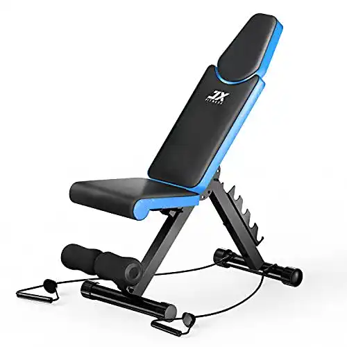 JX Fitness Hantelbank klappbar – Multifunktionale Schrägbank für Zuhause