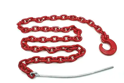 Forstkette Joma-Tech Chokerkette vierkant 8mm mit Nadel und Schlinghaken