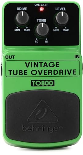 Behringer Vintage Tube Overdrive TO800 Pedal für authentischen Röhrensound