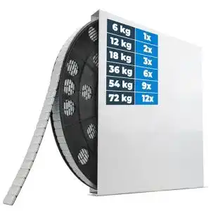 Haskyy Auswuchtgewichte 6 kg Klebegewichte Rolle 1200 x 5 g
