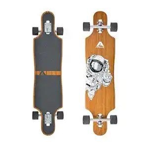 Apollo Longboard Komplettboard mit Bambus- und Fiberglas-Deck