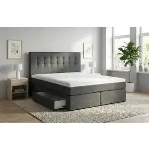 Boxspringbett Tesla Dreams 180×200 mit Taschenfederkern und Topper