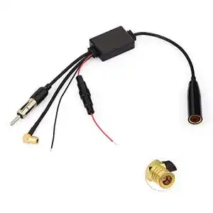 Autoradio Antennenverstärker Eightwood DAB Splitter SMB Adapter