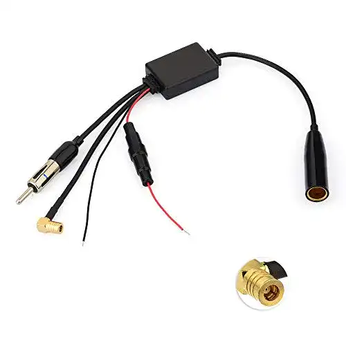 Autoradio Antennenverstärker Eightwood DAB Splitter SMB Adapter