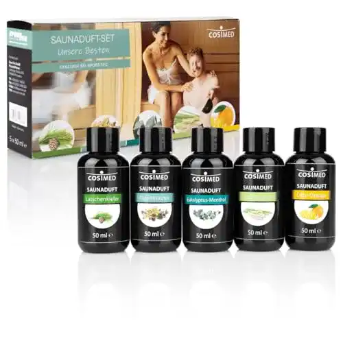 Saunaaufguss Probierset mit 6 natürlichen Düften à 50 ml