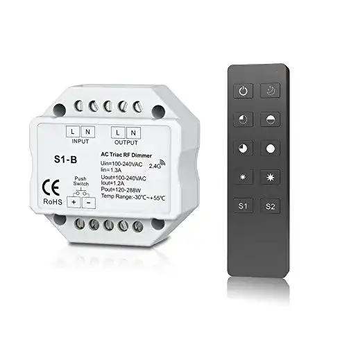Funk-Dimmer Nutbro für 100-240VAC AC Triac RF und Push-Dimmer