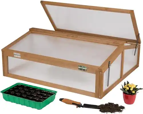 Hochbeet-Abdeckung Needs&Wants Frühbeet Aufsatz klein aus Holz