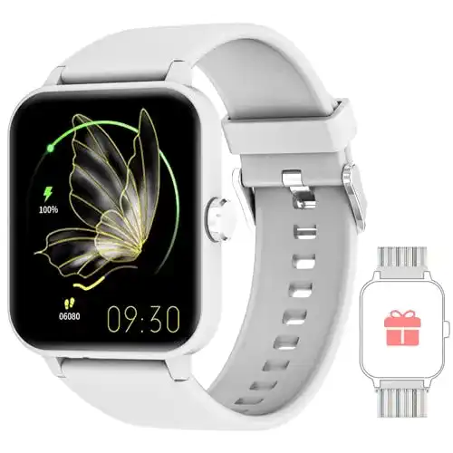 IOWODO Smartwatch 2022 für Damen und Herren mit 1,69 Zoll Display