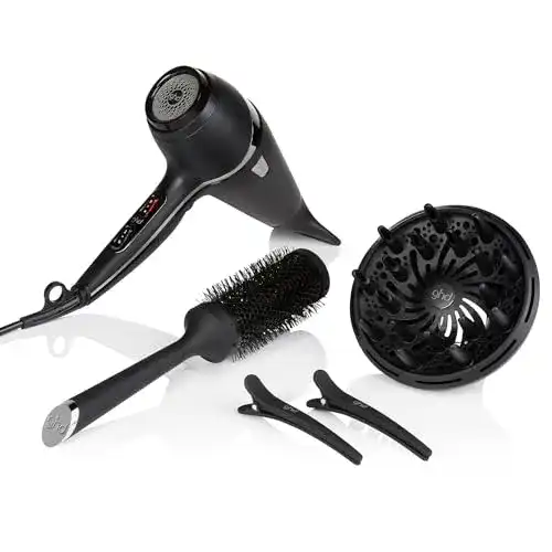 Ghd Air Haartrockner Set mit Diffusor, Bürste, Clips und Tasche