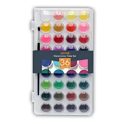 Aquarellfarben Artme Aquarell-Kuchen-Set mit 36 Farbtönen