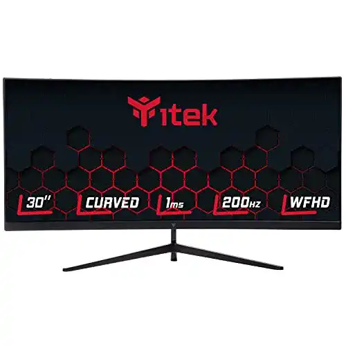 Ultrawide Monitor iTek GGC 30 Zoll Curved R1800 WFHD 2560×1080
