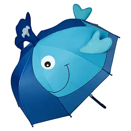 Kinder-Regenschirm von Lilienfeld für Jungen mit Wal-Motiv