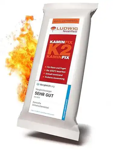 Schamottemörtel Kaminfix für Reparaturen im Ofen- und Kaminbereich