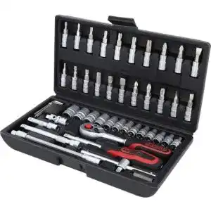 KS Tools Ratschenkasten 911.0646 1/4″ Steckschlüsselsatz 46-teilig