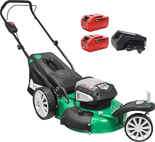 Güde Akku Rasenmäher Trike 460/40-5.0 S mit 40 V und 46 cm Schnittbreite
