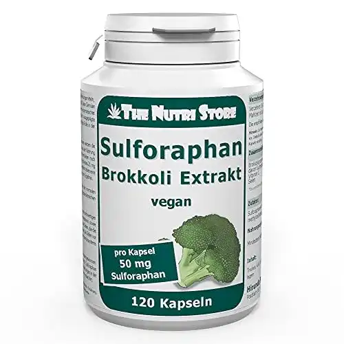 Brokkoli-Kapseln mit Sulforaphan 50 mg von The Nutri Store