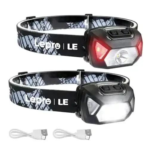 Wiederaufladbare LED Stirnlampe Lepro mit 2000 Lux