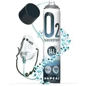 Medizinischer Sauerstoff Mapeau 14 Liter Sauerstoffflasche mit Inhalationsmaske