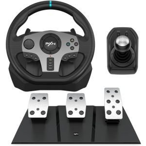PXN V9 Gaming Lenkrad für PS4, PC und Xbox mit Pedalen und Schaltung