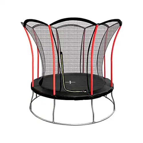 Ultrasport Gartentrampolin Ø 244 cm mit Sicherheitsnetz und Polsterung