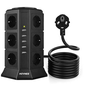 Steckdosenturm mit 12 Steckdosen und 5 USB-Anschlüssen