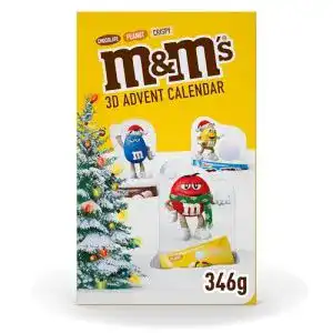 Adventskalender mit M&M’s Schokolade für die Weihnachtszeit