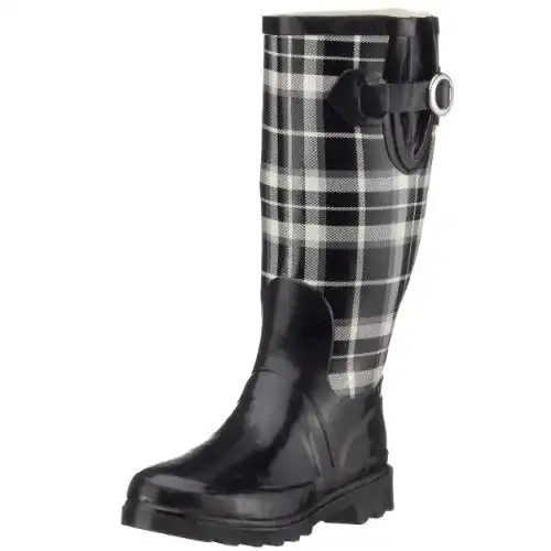 Beck Damen Pepita Gummistiefel in Schwarz