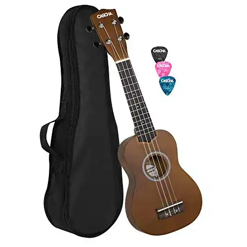 Ukulele Cascha Sopran Set für Kinder und Erwachsene – Starter Kit