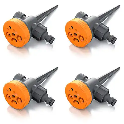 Kreisregner Brandson 4er Set mit 5-fach Sprinkler-System zur Gartenbewässerung