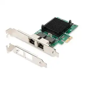 Netzwerkkarte Digitus IO-Karte PCIe RJ45 2-Port Gigabit Ethernet