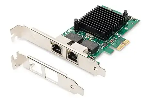 Netzwerkkarte Digitus IO-Karte PCIe RJ45 2-Port Gigabit Ethernet