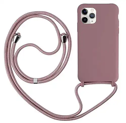 iPhone 12 Hülle mit Band von Ququcheng, kompatibel mit iPhone 12/12 Pro