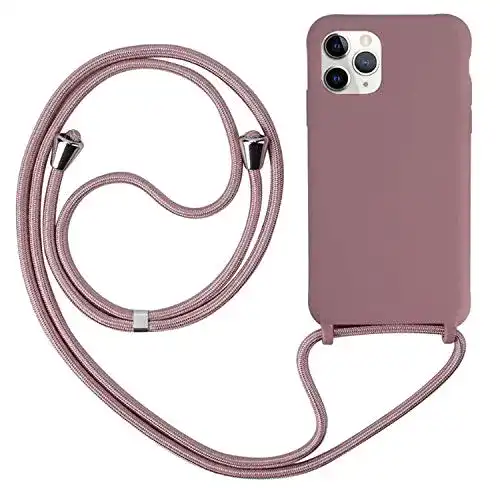 iPhone 12 Hülle mit Band von Ququcheng, kompatibel mit iPhone 12/12 Pro