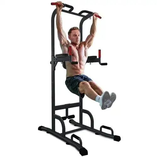 Sportstech 7in1 Power Tower PT300 als Dip-Station und Kraftturm